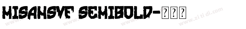 MiSansVF Semibold字体转换